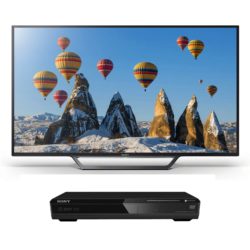 Sony KDL40WD653CBU Black - 40inch Full HD Smart LED TV with  Integrated Freeview HD + DVP-SR170 Black - DVD Player